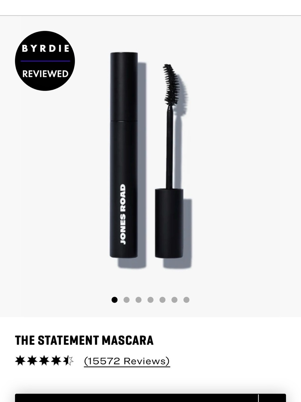 New in Box Jones Road Statement Mascara — Black
